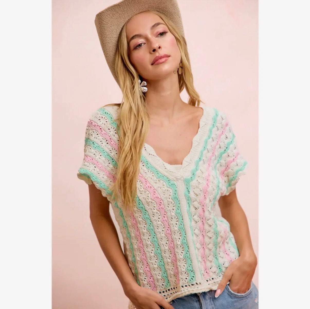 Cotton Candy Coast Sweater