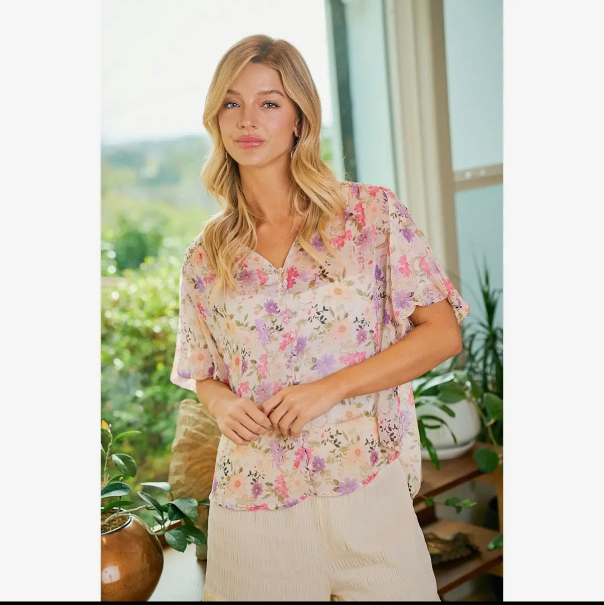 wildflower romance blouse