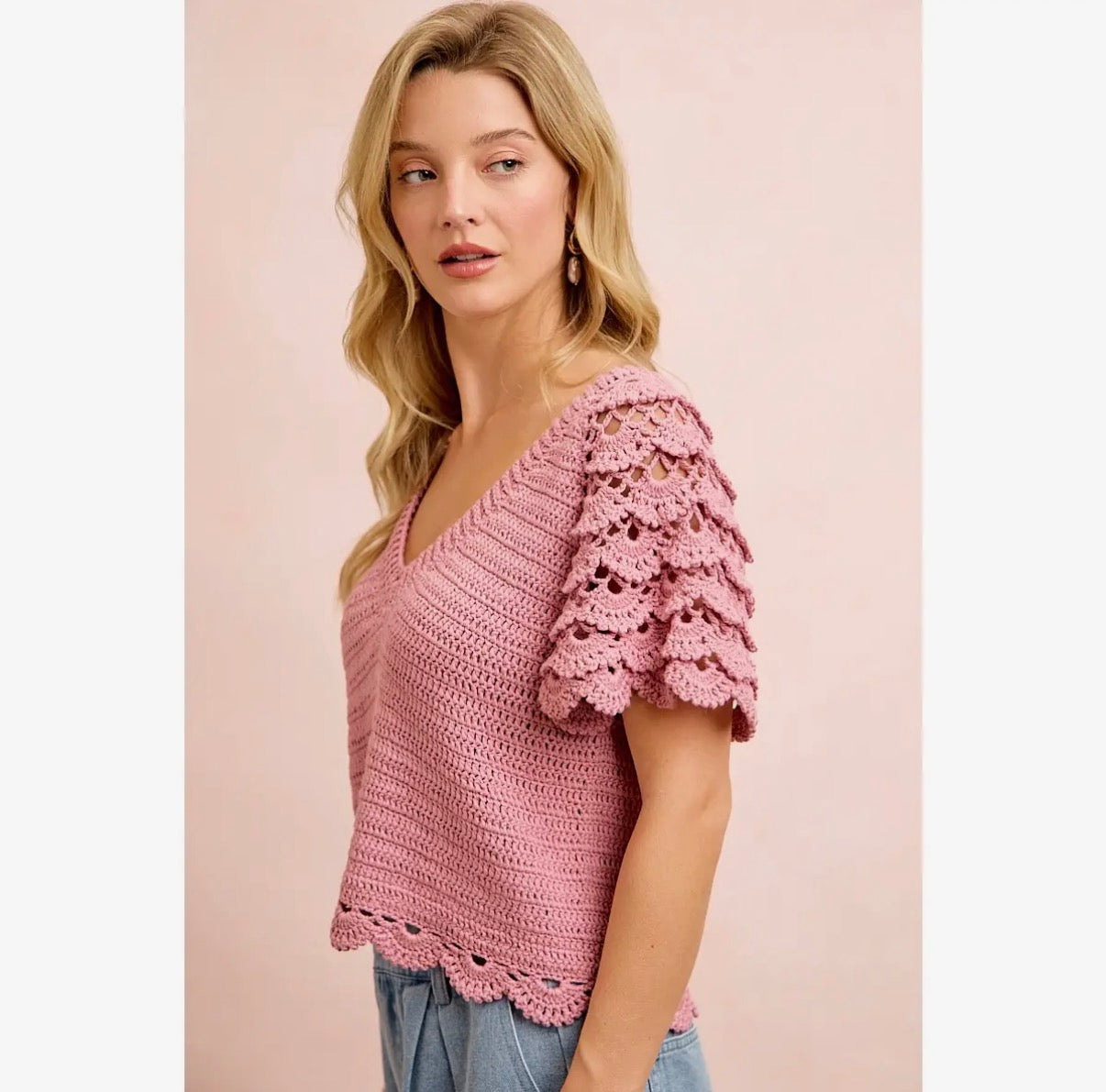 pink petal top
