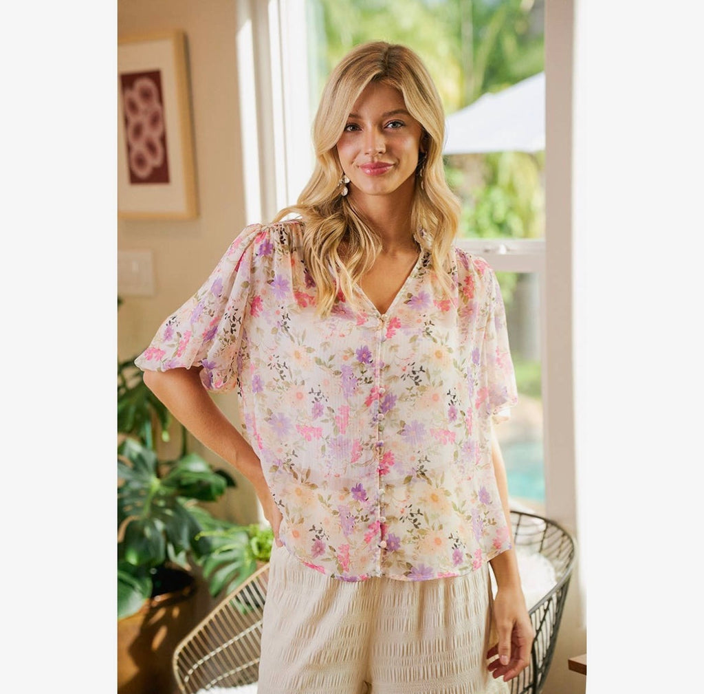 wildflower romance blouse